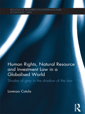 cover image of Human Rights, Natural Resource and Investment Law in a Globalised World